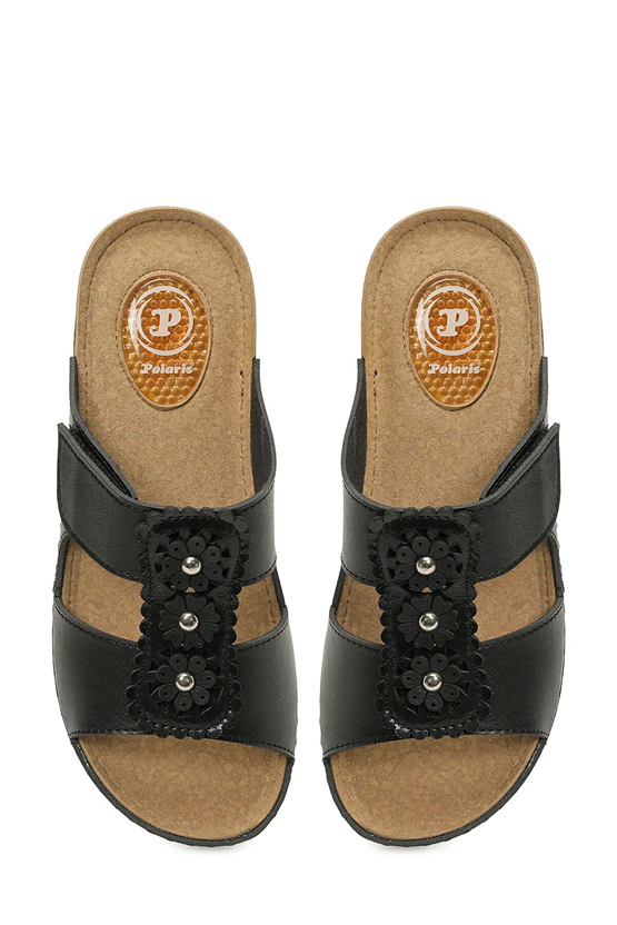 Polarıs A10225097212020 6M 167235.Z6Fx Sıyah Kadın Geleneksel Comfort Duz Terlık