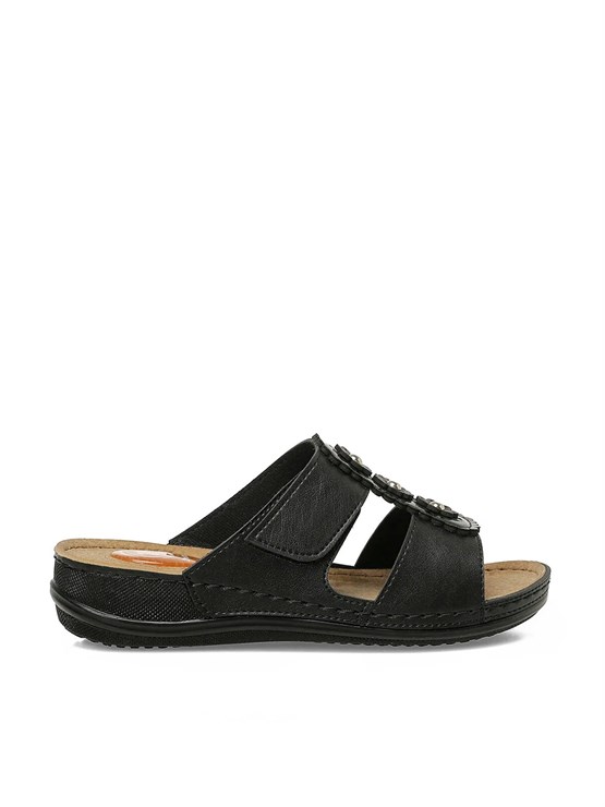 Polarıs A10225097212020 6M 167235.Z6Fx Sıyah Kadın Geleneksel Comfort Duz Terlık