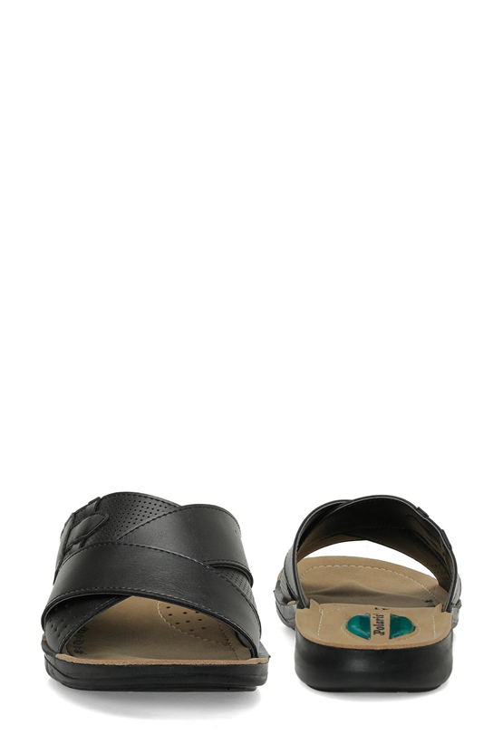 Polarıs A10225100512010 6M 408002.M6Fx Sıyah Erkek Geleneksel Comfort Sandalet