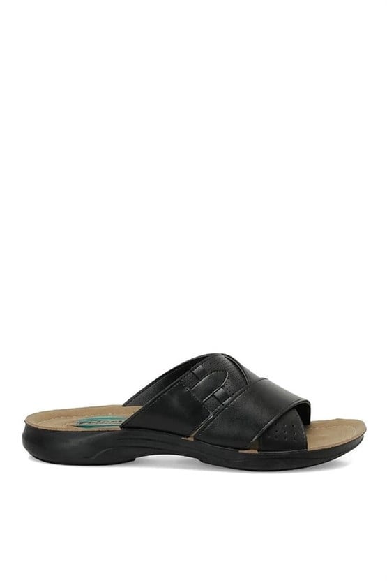 Polarıs A10225100512010 6M 408002.M6Fx Sıyah Erkek Geleneksel Comfort Sandalet
