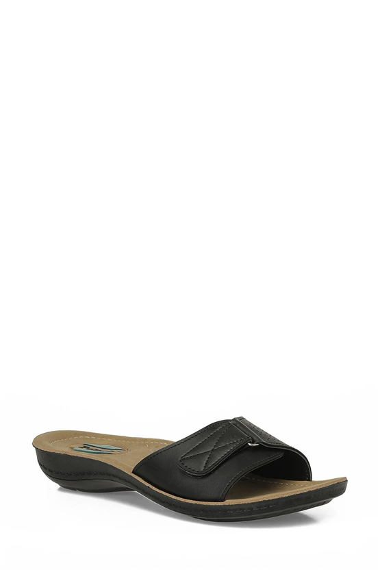 Polarıs A10225105612010 6M 409001.Z6Fx Sıyah Kadın Geleneksel Comfort Terlık