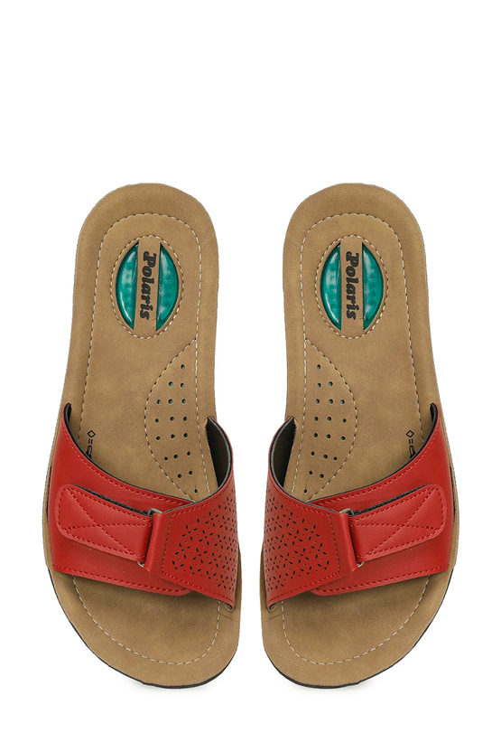 Polarıs A10225105712010 6M 409001.Z6Fx Kırmızı Kadın Geleneksel Comfort Terlık