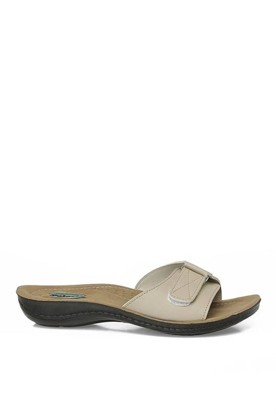 Polarıs A10225105812010 6M 409001.Z6Fx Bej Kadın Geleneksel Comfort Terlık