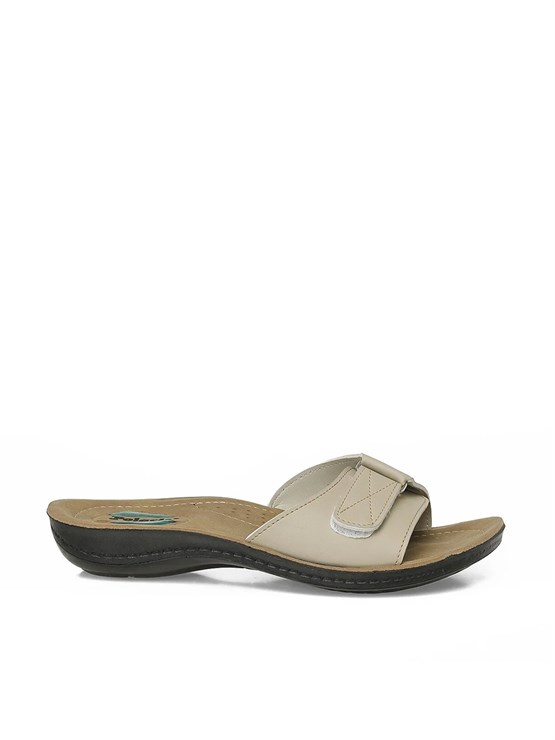 Polarıs A10225105812010 6M 409001.Z6Fx Bej Kadın Geleneksel Comfort Terlık