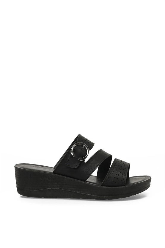Polarıs A10225110712010 6M 409022.Z6Fx Sıyah Kadın Geleneksel Comfort Terlık