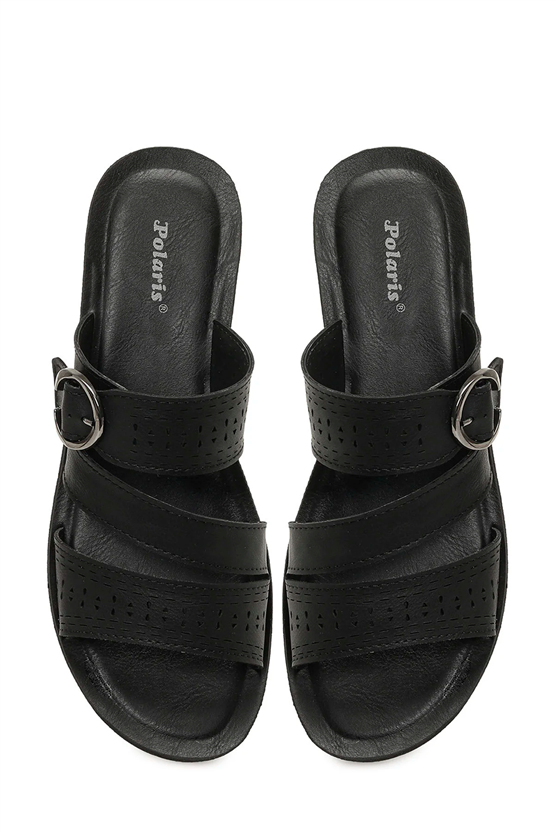 Polarıs A10225110712010 6M 409022.Z6Fx Sıyah Kadın Geleneksel Comfort Terlık