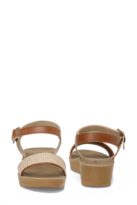 Polarıs A10225188112010 6M 409064.Z6Fx Taba Kadın Dolgu Sandalet