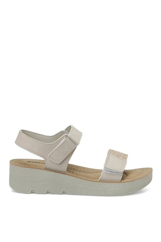 Polarıs A10225228812010 6M 409105.Z6Fx Bej Kadın Casual Comfort Sandalet