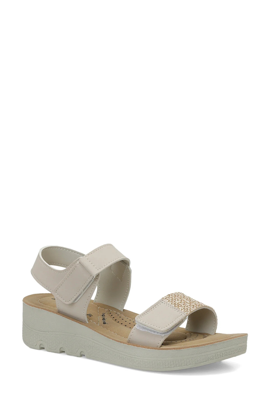 Polarıs A10225228812010 6M 409105.Z6Fx Bej Kadın Casual Comfort Sandalet