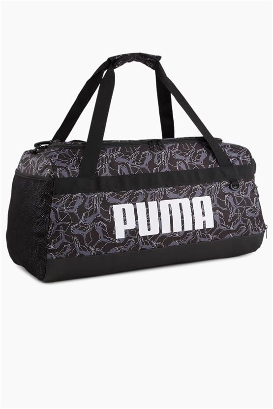 Puma 079531-11 Puma Challenger Duffel Bag M Puma Black-Puma Cat Aop Erkek Spor Cantası