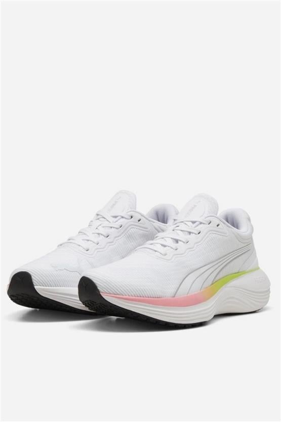 Puma 310000 Scend Pro Ultra Wn S Puma White-Lime Pow Kadın Koşu Ayakkabısı