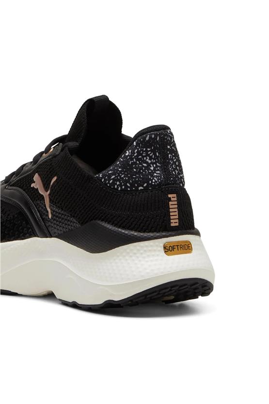 Puma 310162-01 Softrıde Mayve Leopard Wns Puma Black-Warm Whıte-Puma Gold Zenne Kosu Ayakkabısı