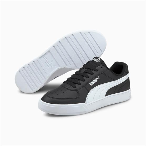 Puma 380810 Caven Black-Whıte-Whıte Yetişkin Unıseks Sneaker