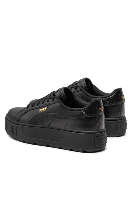 Puma 384615 Karmen L Puma Black-Puma Black-Gold Kadın Tennis Ayakkabısı