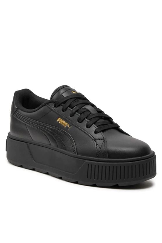 Puma 384615 Karmen L Puma Black-Puma Black-Gold Kadın Tennis Ayakkabısı