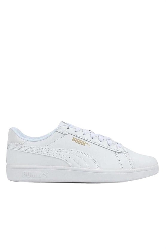 Puma 390987 01 Puma Smash 3.0 L Puma Whıte-Puma Whıte-Puma Gold Unısex Yuruyus Ayakkabısı