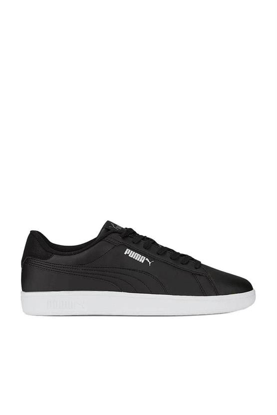 Puma 390987 02 Puma Smash 3.0 L Puma Black-Puma Black-Puma Whıte Mrd Yuruyus Ayakkabısı