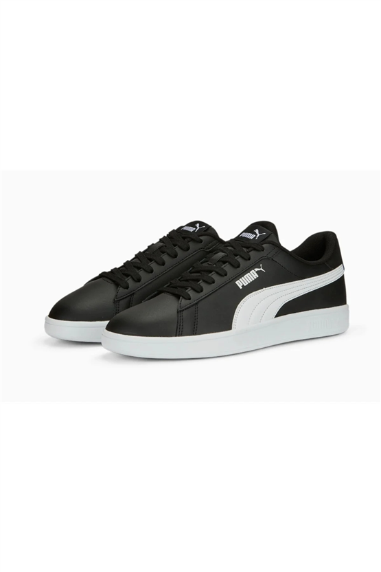 Puma 390987 04 Puma Smash 3.0 L Puma Black-Puma White Yetişkin Erkek Tennıs Sneaker