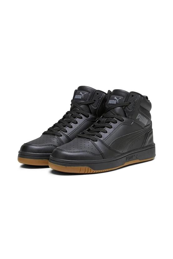 Puma 392326 06 Rebound V6 Puma Black-Shadow Gray-Gum Yetişkin Erkek Basketbol Ayakkabısı