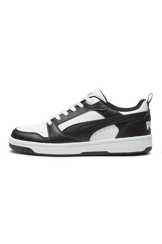 Puma 392328 01 Rebound V6 Low Puma White-Puma Black-Pum Yetişkin Erkek Sneaker Ayakkabısı