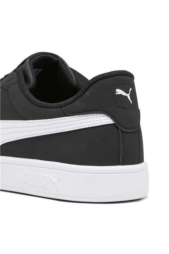 Puma 392336 01 Puma Smash 3.0 Buck Puma Black-Puma Whıt E Yetişkin Erkek Tennıs Sneaker