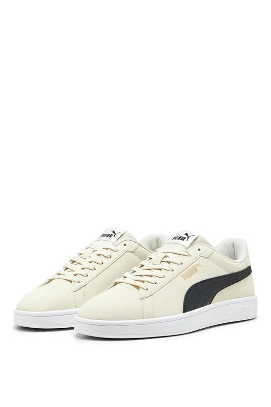 Puma 392336 04 Puma Smash 3.0 Buck Alpıne Snow-Puma Black-Puma Gold-Puma White Yetişkin Erkek Tennıs Sneaker