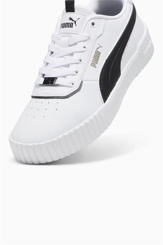 Puma 395017 Carina 2.0 Lüx Puma White-Puma Black-Bronze Kadın Tennis Ayakkabısı