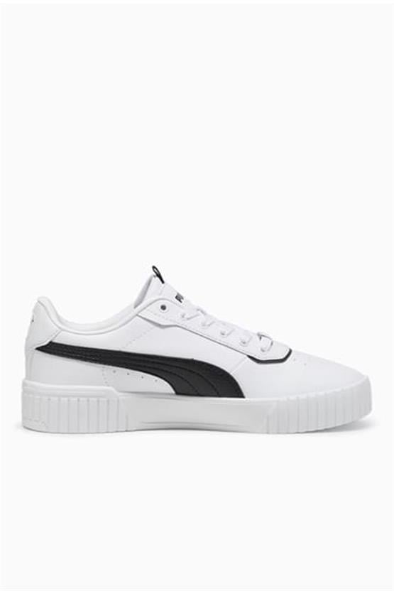Puma 395017 Carina 2.0 Lüx Puma White-Puma Black-Bronze Kadın Tennis Ayakkabısı