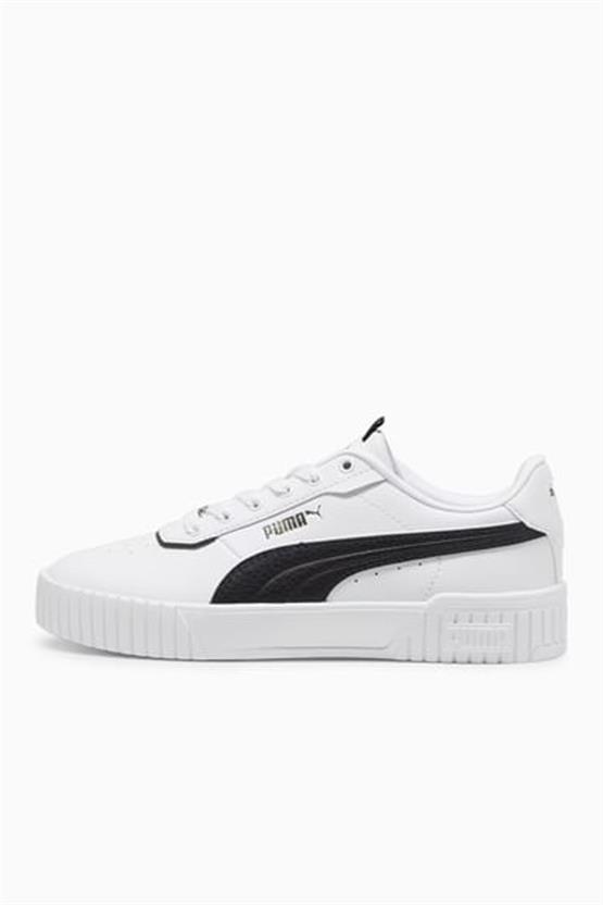 Puma 395017 Carina 2.0 Lüx Puma White-Puma Black-Bronze Kadın Tennis Ayakkabısı