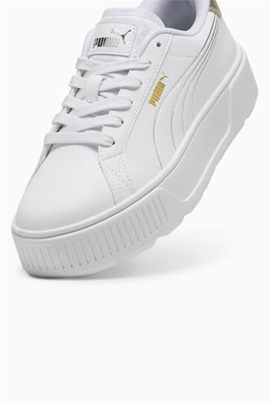 Puma 395099 Karmen Metallic Shine Puma White-Puma Silver-Gold Kadın Tennis Ayakkabısı