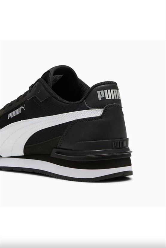 Puma 399666-01 St Runner V4 Mesh Puma Black-Puma Whıte-Puma Sılver Mrd Yuruyus Ayakkabısı