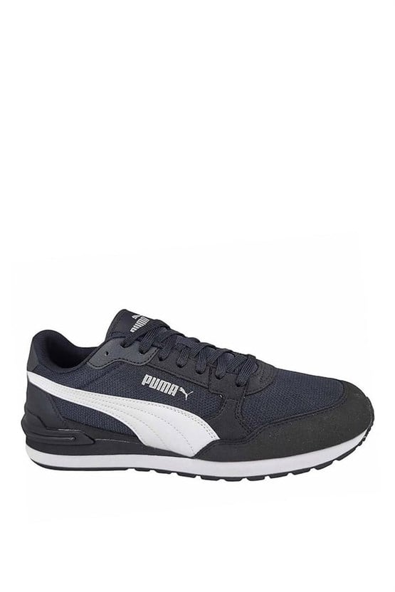 Puma 399666-01 St Runner V4 Mesh Puma Black-Puma Whıte-Puma Sılver Mrd Yuruyus Ayakkabısı