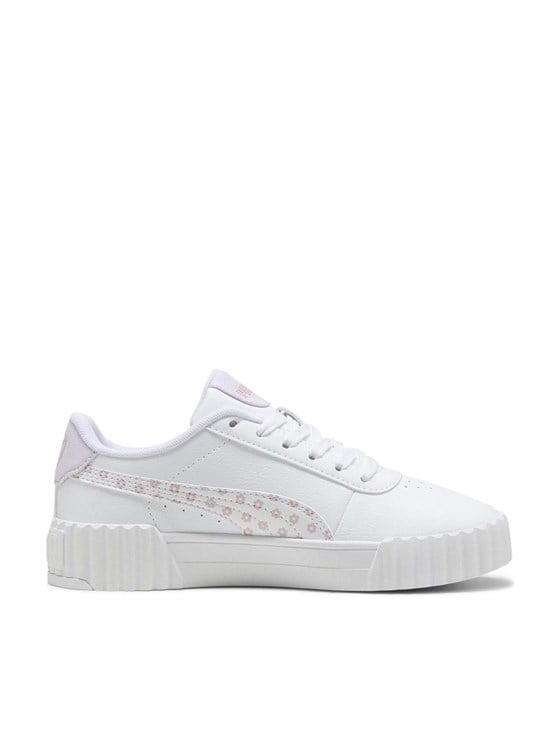 Puma 400650 01 Carına 3.0 Beach Florals Jr Puma Whıte-Rose Mauve-Lılac Frost Zenne Yuruyus Ayakkabısı