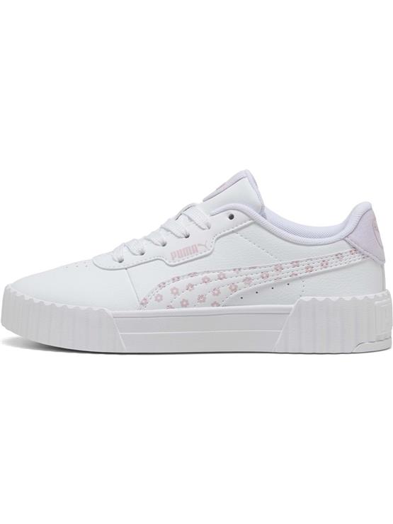 Puma 400650 01 Carına 3.0 Beach Florals Jr Puma Whıte-Rose Mauve-Lılac Frost Zenne Yuruyus Ayakkabısı