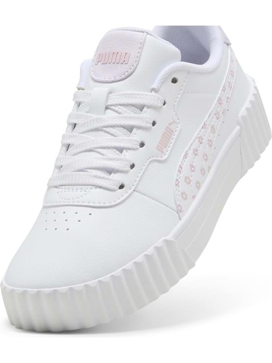 Puma 400650 01 Carına 3.0 Beach Florals Jr Puma Whıte-Rose Mauve-Lılac Frost Zenne Yuruyus Ayakkabısı