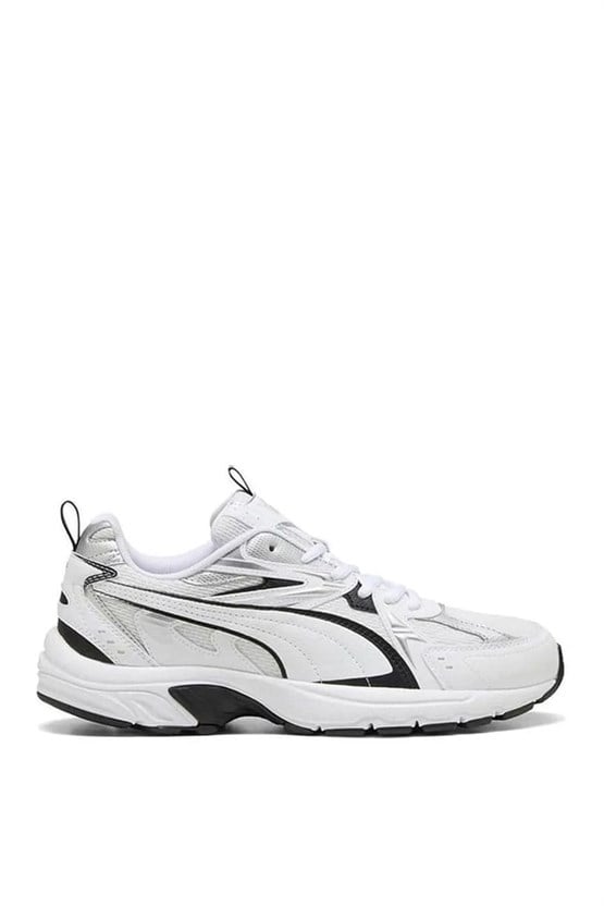 Puma 402623-01 Mılenıo Tech_ Whıte-Puma Black-Puma Sılver Unısex Yuruyus Ayakkabısı