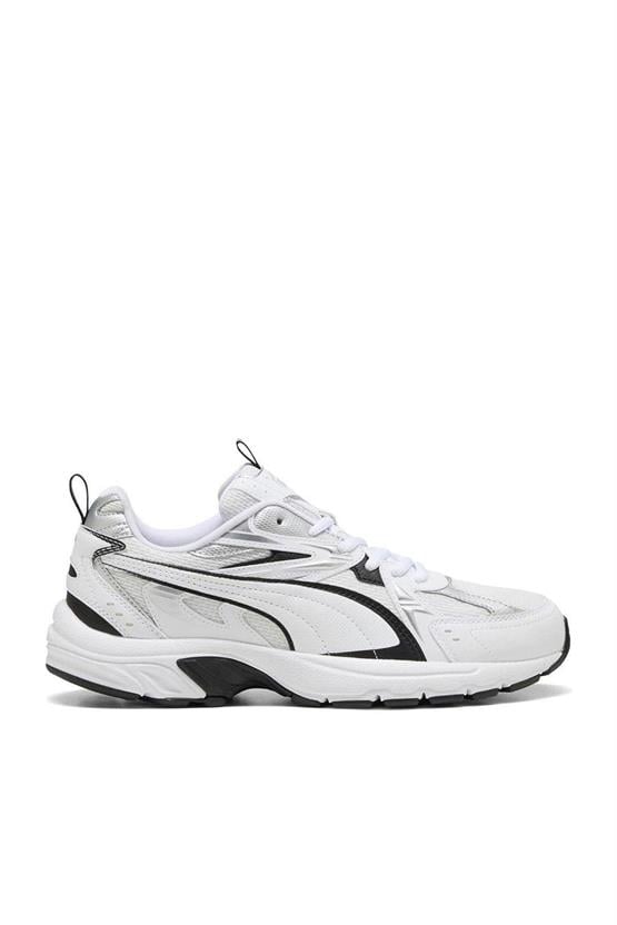 Puma 402623-01 Mılenıo Tech_ Whıte-Puma Black-Puma Sılver Unısex Yuruyus Ayakkabısı