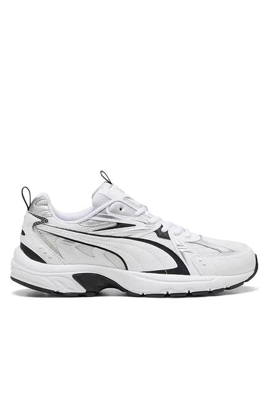 Puma 402623-01 Mılenıo Tech_ Whıte-Puma Black-Puma Sılver Unısex Yuruyus Ayakkabısı