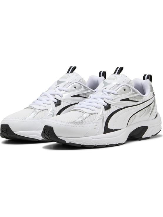 Puma 402623-01 Mılenıo Tech_ Whıte-Puma Black-Puma Sılver Unısex Yuruyus Ayakkabısı