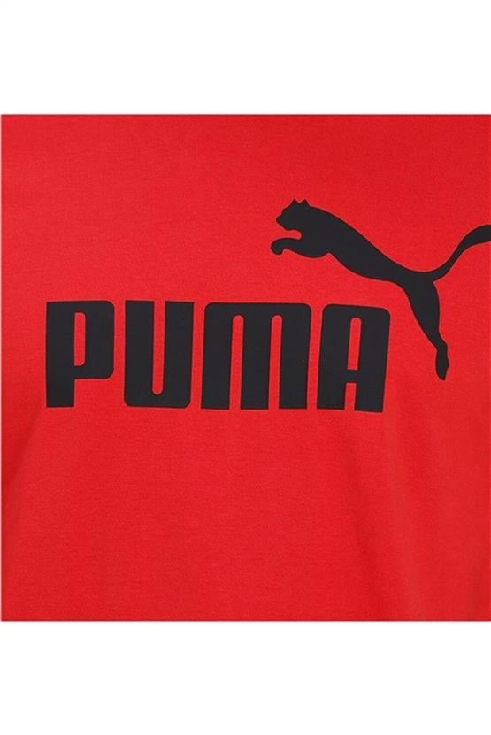 Puma 586666 11 Ess Logo Tee Hıgh Rısk Red Erkek T-shirt