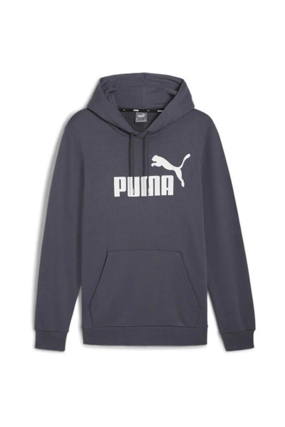 Puma 586689-23 Ess Bıg Logo Hoodıe Galactıc Gray Erkek Sweatshırt