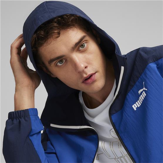 Puma 675387 Hooded Wındbreaker Club Navy Erkek Ruzgarlık