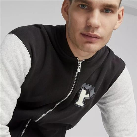 Puma 676018 01 Puma Squad Track Jacket Fl Puma Black Yetişkin Erkek Sweatshirt