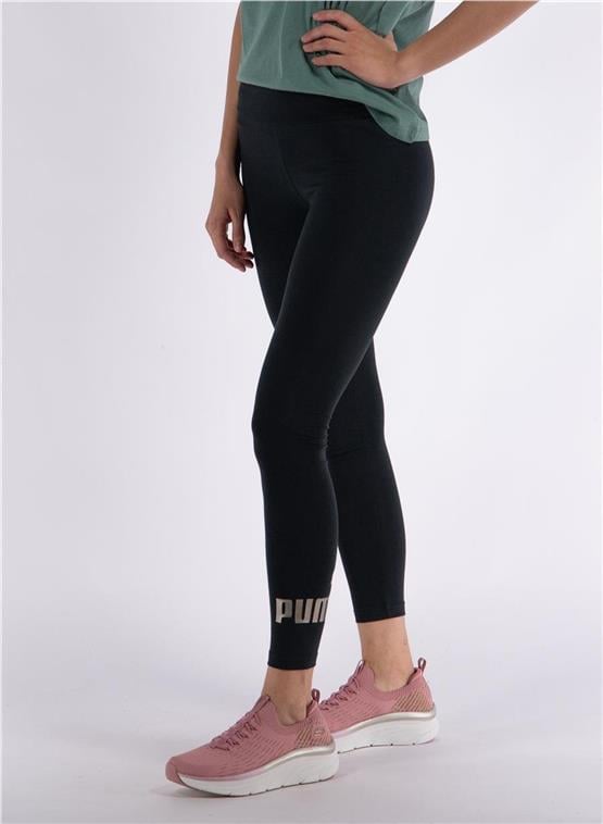 Puma 848307 41 Ess+ Metallıc Leggıngs Puma Black-Bronze Yetişkin Kadın Tayt
