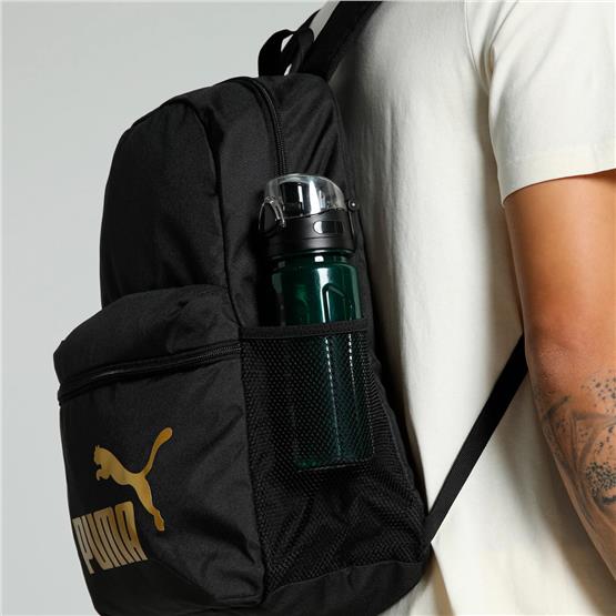 Puma 91164-03 Puma Phase Backpack Puma Black-Gold-No.1 Logo Unısex Sırt Cantası