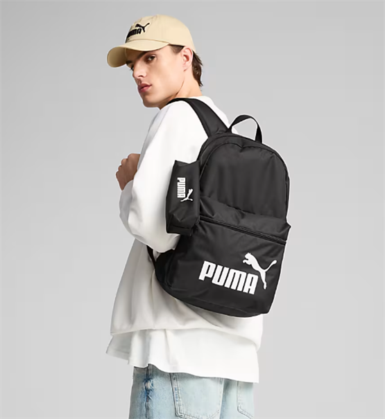 Puma 91191-01 Puma Phase Backpack Set Puma Black Unısex Sırt Cantası