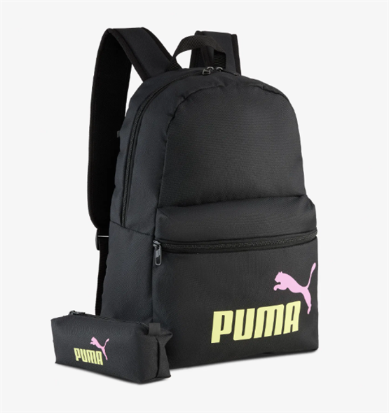 Puma 91191-04 Puma Phase Backpack Set Puma Black-Fızzy Lıght Unısex Sırt Cantası