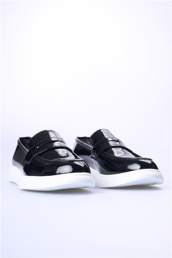 Rasgo R80 Siyah Rugan Erkek Ayakkabı