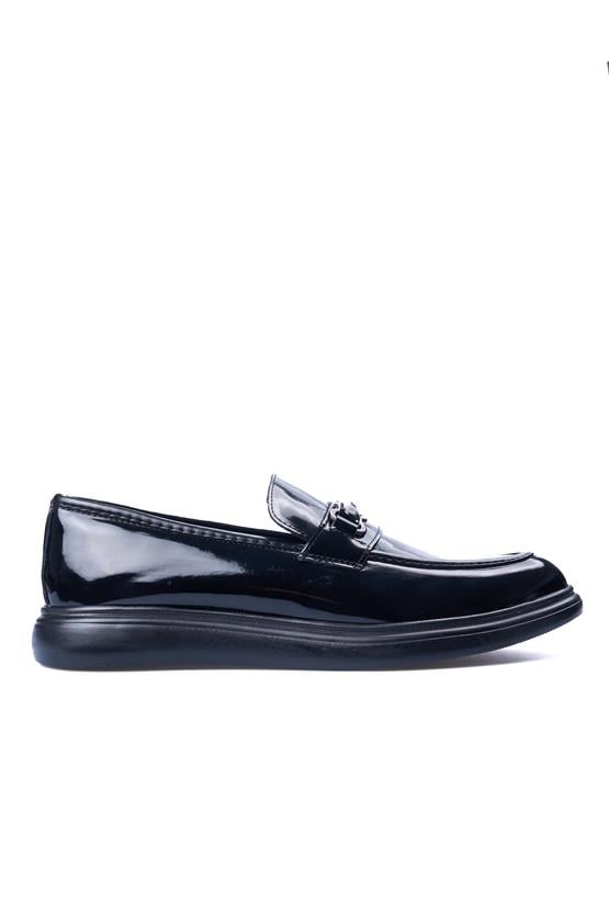 Rasgo R84 Siyah Rugan Erkek Ayakkabı