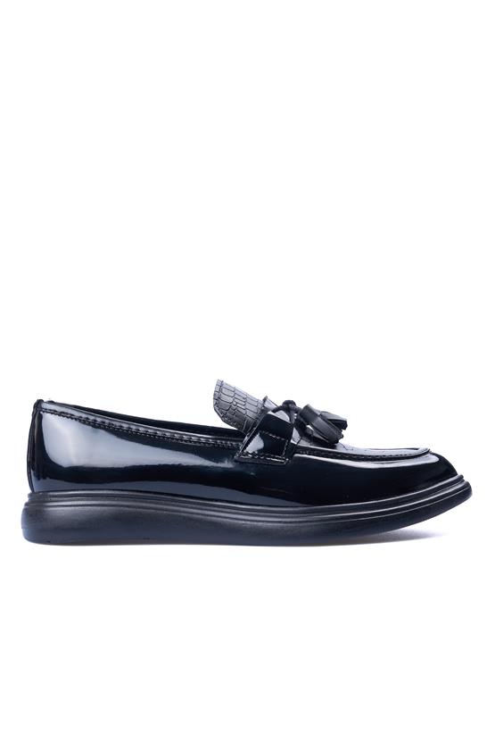 Rasgo R97 Siyah Rugan Erkek Ayakkabı